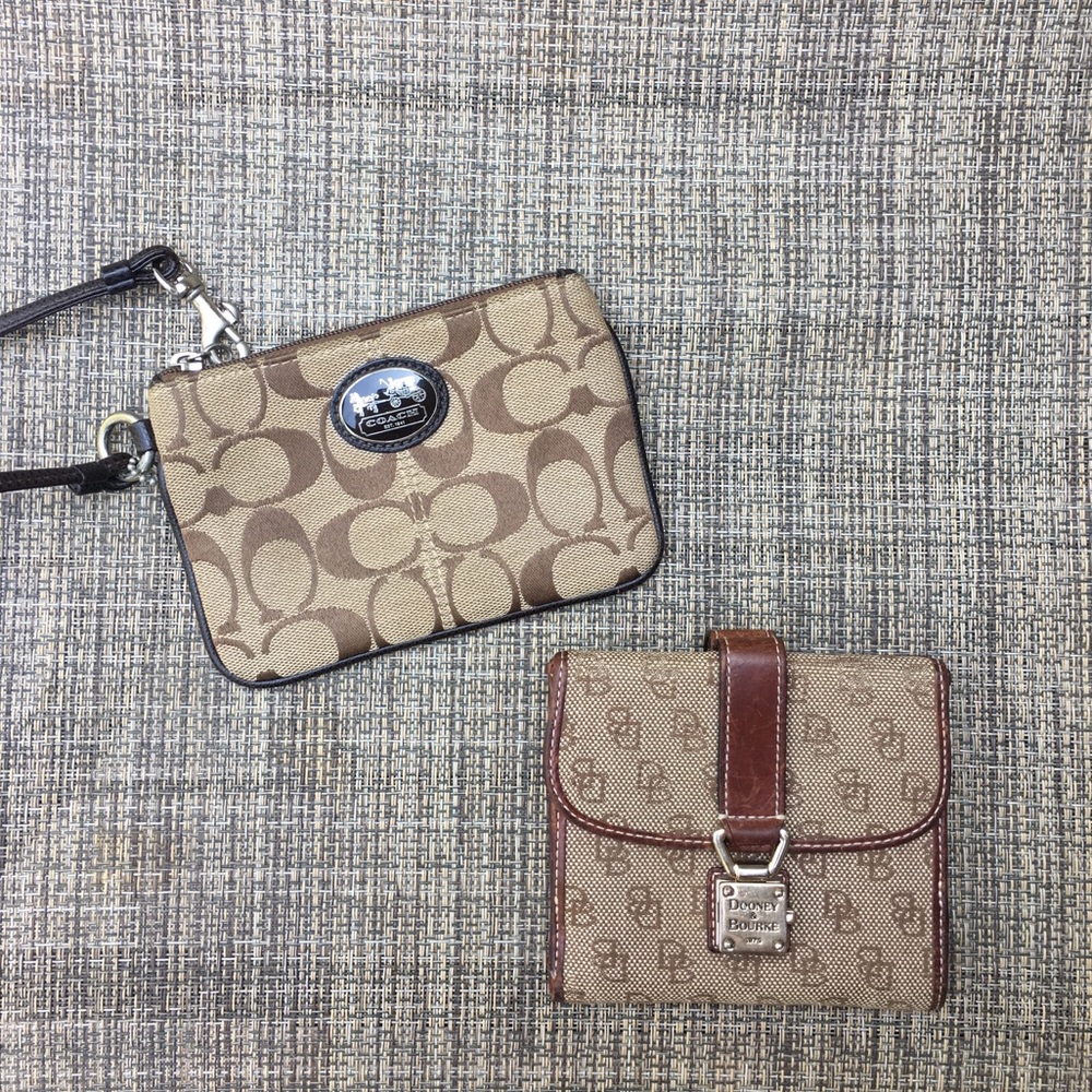 Vintage Dooney and Burke and Coach wristlet